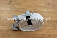 HTP04. Fire hose with couplings held by hose strap Ø 52mm; L: 15m