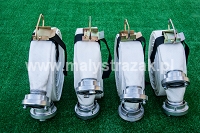 MDPs12. Fire hoses with couplings held by hose strap Ø 52mm, L: 15m